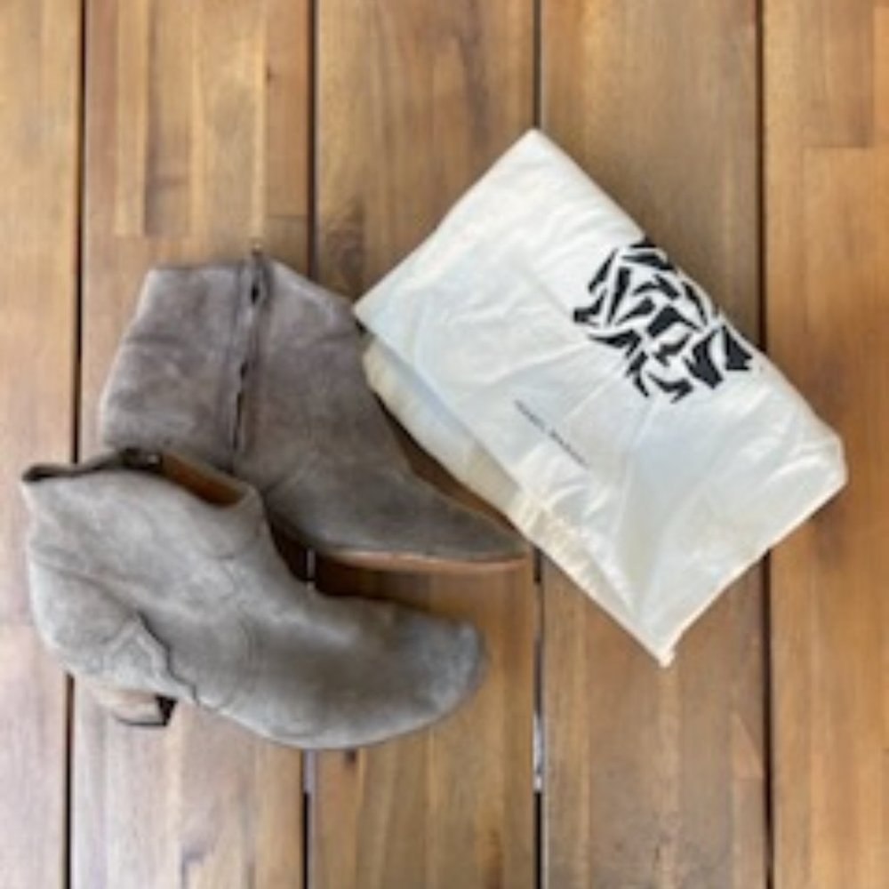 Isabel Marant Grey Dicker Bootie
